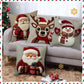 Festive Christmas Character Pillow Cover