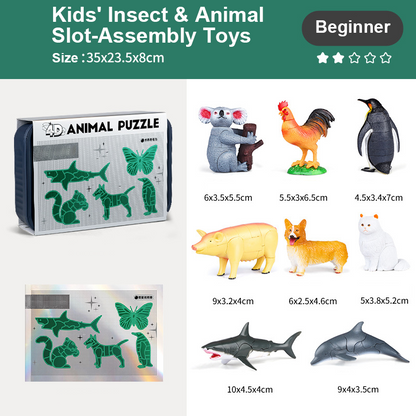 📢📢50% RABATT!!! ✨Kinderspielsachen für Kinder insekten und tierische Slot-Assembly