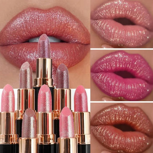 Kaufen Sie 1 und erhalten Sie 1 gratis💋Wasserfester und feuchtigkeitsspendender Glitzer-Lippenstift