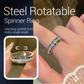 🔥Solange der Vorrat reicht 48 % Rabatt!🎉Drehbarer Spinner-Ring aus Titanstahl mit Zirkonia