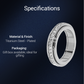 🔥Solange der Vorrat reicht 48 % Rabatt!🎉Drehbarer Spinner-Ring aus Titanstahl mit Zirkonia
