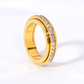 🔥Solange der Vorrat reicht 48 % Rabatt!🎉Drehbarer Spinner-Ring aus Titanstahl mit Zirkonia