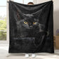 📢📢55% RABATT!!! 🎅Verstärkte Ultra-Warme Bettdecke mit Schwarz Katze Motiv für die Bettkante