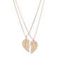 Split Heart Devotional Necklace For Couples