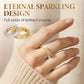 📢📢50 % Rabatt!!! 🎅Modischer Mémoire-Ring mit glitzernden Zirkonia-Steinen