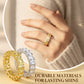 📢📢50 % Rabatt!!! 🎅Modischer Mémoire-Ring mit glitzernden Zirkonia-Steinen
