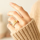 📢📢50 % Rabatt!!! 🎅Modischer Mémoire-Ring mit glitzernden Zirkonia-Steinen
