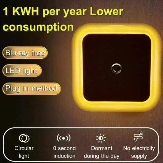📢📢50% RABATT !!⏰LED-Smart-Nachtlicht mit Lichtsensor – Automatisch & energiesparend | Sanftes, augenfreundliches Licht!