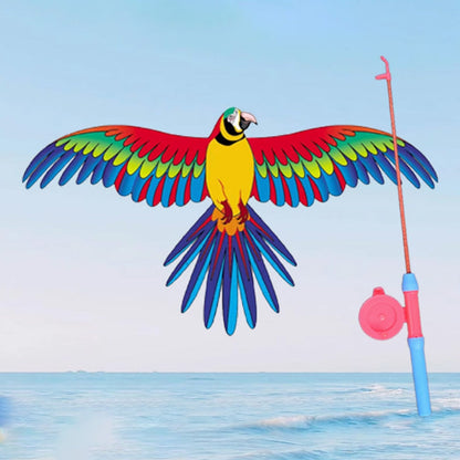 🎣 50% RABATT! 🪁 Angelruten-Drachen für Kinder – Einfach zu Steuern, Förderung der Koordination & Spaß im Freien 👧