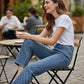 📢📢60 % Rabatt! ⏰🔥Heiße Verkaufsangebote - Damen funkelnde Straight-Leg-Jeans