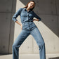 📢📢60 % Rabatt! ⏰🔥Heiße Verkaufsangebote - Damen funkelnde Straight-Leg-Jeans