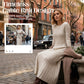 👗Langärmliges Strickkleid für Damen mit Zopfmuster
