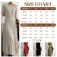 👗Langärmliges Strickkleid für Damen mit Zopfmuster