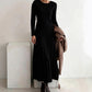 👗Langärmliges Strickkleid für Damen mit Zopfmuster