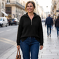 📢📢60 % Rabatt!! ⏰Damen-Pullover mit Viertelreißverschluss