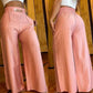 📢📢60% Rabatt!! ⏰Damen-Hose – Hoher Bund, Weites Bein, Mit Gürtelakzent & Vielseitiger Look ✨