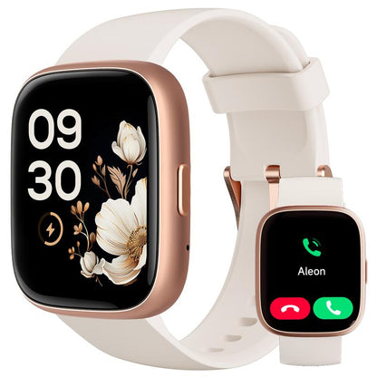 📢📢60 % Rabatt!! ⏰Smartwatch für Frauen und Männer, Fitness-Tracker mit Anrufannahme/-tätigung, Fitnessuhr mit Schlaf-Tracker/100 Sportarten/IP68 wasserdichtem Schrittzähler