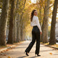 Versatile High-Waist Faux Leather Pants