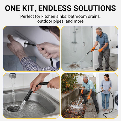 📢📢50 % Rabatt!! ⏰Hochdruck-Abwasserreinigungsschlauch mit Düse