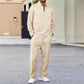 📢📢60 % Rabatt!! ⏰Herren-Set aus Sweatshirt mit Waffelstrick und Hose mit geradem Bein