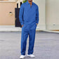 📢📢60 % Rabatt!! ⏰Herren-Set aus Sweatshirt mit Waffelstrick und Hose mit geradem Bein