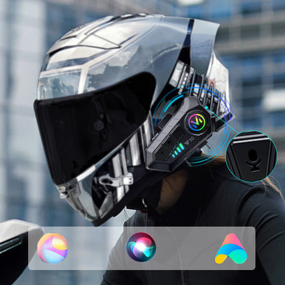 📢📢50% RABATT !!⏰Motorrad-Bluetooth-Headset für Halbschalen- und Vollschalenhelme