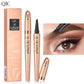 📢📢Kaufen Sie 1, erhalten Sie 1 gratis⏰Augenbrauenstift mit 3D-Microblading-Effekt und 4 Spitzen