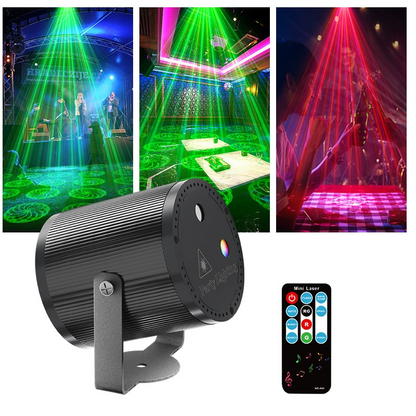 📢📢70 % Rabatt!! ⏰DJ Laser Party Light mit 7 Beleuchtungsmodi und Fernbedienung