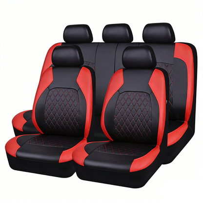 📢📢50% RABATT !!⏰9-teiliges Leder-Autositzbezug-Set – Universelle Passform, atmungsaktiv & pflegeleicht – Perfekter Innenraum für Autos & SUVs ✨