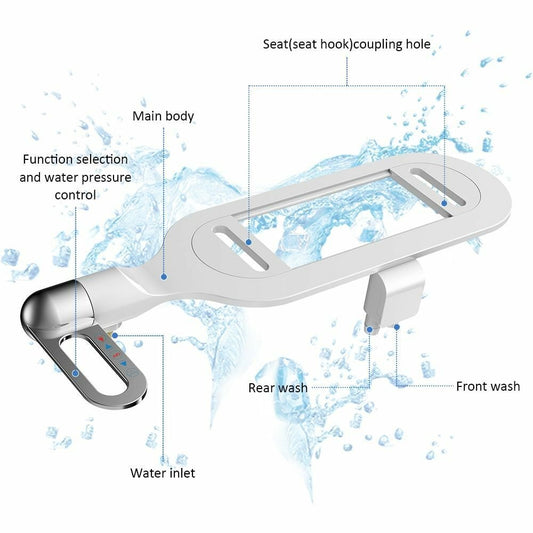 📢📢60 % Rabatt!! ⏰ Nichtelektrischer Bidet-Aufsatz mit Doppeldüse – Hygienische Selbstreinigung, Einfache Installation & Wasserdruck-Kontrolle ✨