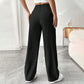 Damenhose mit hoher Taille und weitem Bein
