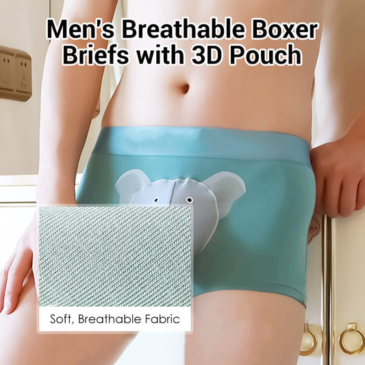 📢📢50 % RABATT!!⏰Atmungsaktive Herren-Boxershorts mit 3D-Beutel