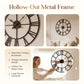 Silent Non-Ticking Vintage Industrial Wall Clock