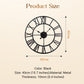 Silent Non-Ticking Vintage Industrial Wall Clock
