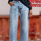 📢📢35% RABATT !!⏰Damen-Retro-Cropped-Straight-Leg-Jeans👖