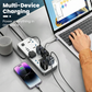 📢📢50% RABATT !!⏰Mehrfachsteckdose mit langer Verlängerungsschnur – USB-Ports inklusive, Überspannungsschutz & kompaktes Design 📱