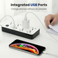 📢📢50% RABATT !!⏰Mehrfachsteckdose mit langer Verlängerungsschnur – USB-Ports inklusive, Überspannungsschutz & kompaktes Design 📱