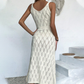 📢📢60% RABATT! ⏰2026 Neu eingetroffen Elegantes Kleid mit V-Ausschnitt & Pointelle-Strickmuster ✨