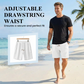 Men's Casual Waffle Knit Drawstring Shorts