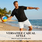 Men's Casual Waffle Knit Drawstring Shorts