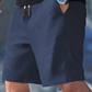 Men's Casual Waffle Knit Drawstring Shorts