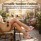 👡 50% RABATT! 🎀 Damen-Bowknot Zehenfreie Keilabsatz-Sandalen – Stilvoll, Bequem & Perfekt für Sommer & Feste 🌸