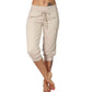 👖 50% RABATT! 🔥 Damen 3/4 Jogginghose – Strickstoff, Hoher Bund mit Kordelzug & Praktische Taschen für Sport & Freizeit 🌸