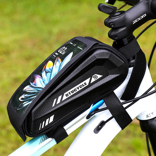 📢📢50 % Rabatt!! ⏰Wasserdichte Fahrrad Oberrohrtasche – Hardcase Handyhalter für MTB & Rennrad🚴📲