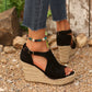 📢📢50 % Rabatt!! ⏰Damen-Sandalen mit Plateau und Schnallenriemen