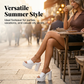 Slip-On Open Toe Lug Sole Sandals