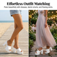 Slip-On Open Toe Lug Sole Sandals