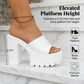 Slip-On Open Toe Lug Sole Sandals