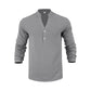 📢📢50 % Rabatt!! ⏰Lässiges Henley-T-Shirt für Herren