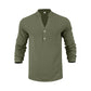 📢📢50 % Rabatt!! ⏰Lässiges Henley-T-Shirt für Herren